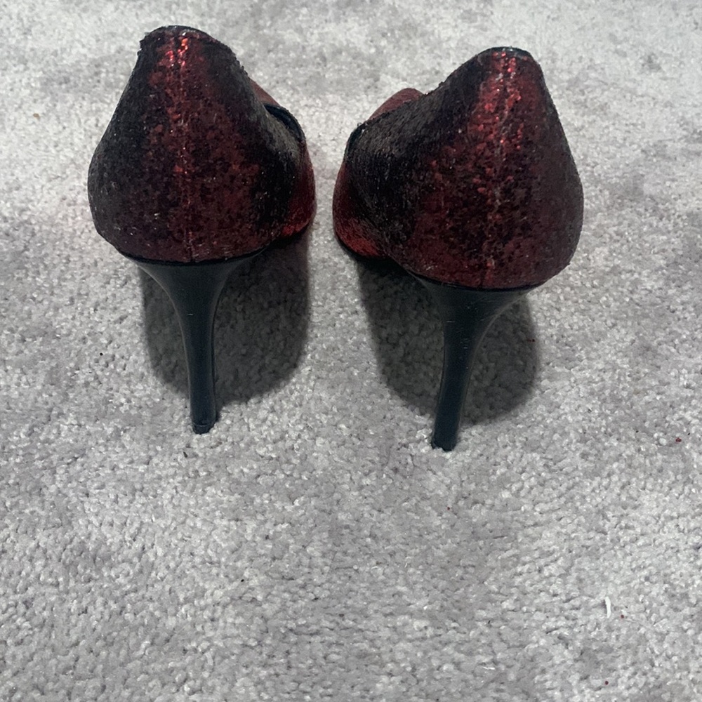 Fiona Night red sparkly heels size 8 - Picture 4 of 6